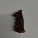New Hardwood Grip Compatible with Taurus Compact Frame Tracker/Judge  Rough Texture & Checker Engraved #TRACKER05, Brown