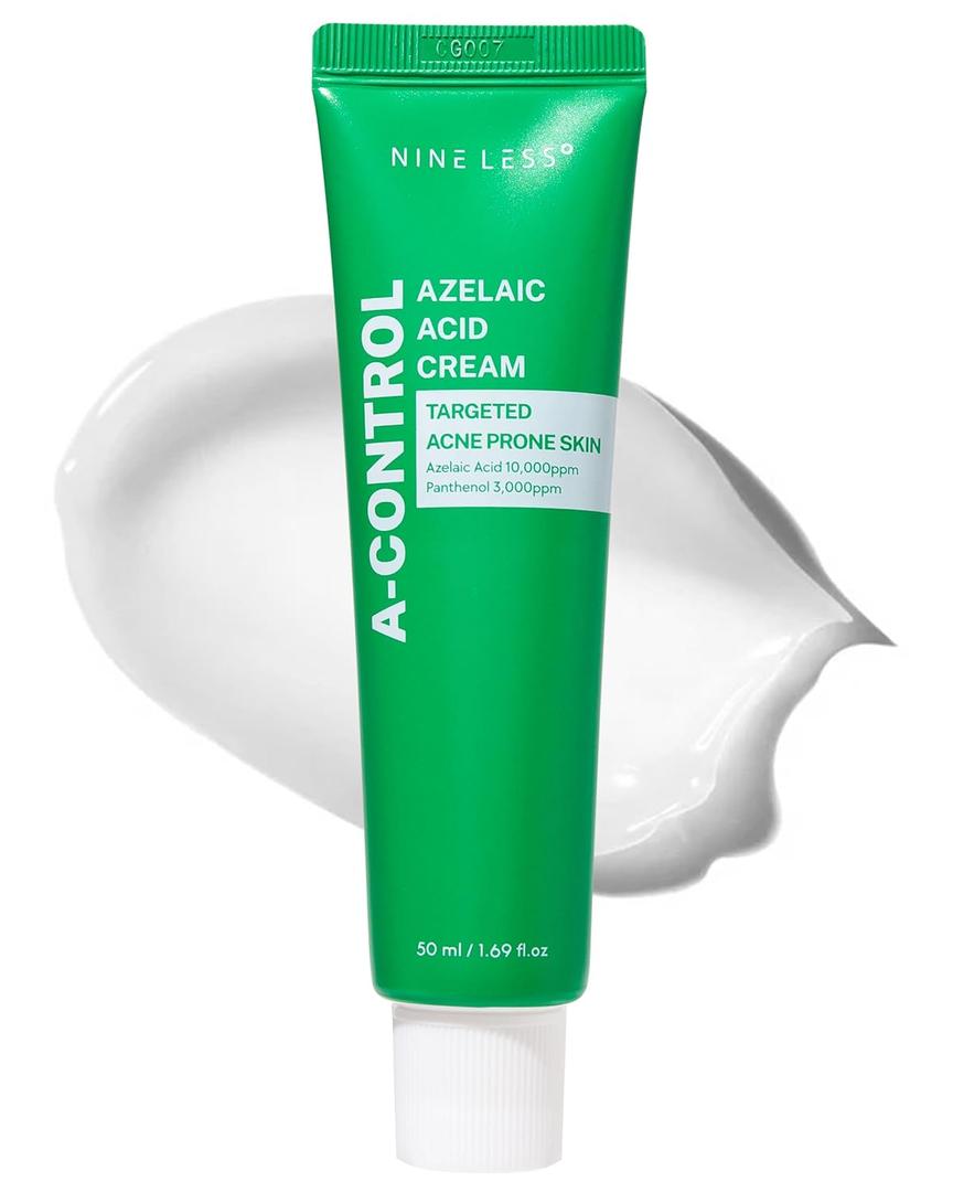 A-Control Azelaic Acid Cream  Korean Blemish Clear Moisturizer for Face - Acne-Fighting & Hydrating for Clearer Skin - Blemish Relief, Soothing Recovery, 1.69oz.