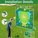 Golf Chipping Game, Play PortableGolf Target Practice Game Set, Fun Indoor & Outdoor Family Yard Game for Backyard, Beach, Parties, Office (Golf Chipping Game Set)
