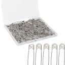 Mr. Pen Heavy Duty Safety Pins  2 Inch, 200 Pack, Silver, Large, Bulk for Clothes