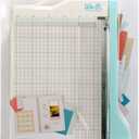 We R Memory Keepers Mini Guillotine Paper Trimmer  Blue, Compact Paper Cutter, 1/4-Inch Grid for Precision Cutting, Cuts Up to 3 Sheets, Perfect for Card Making, Journals, and Small Craft Projects