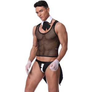 Men's Costume Lingerie Set, Gentleman Style Outfit