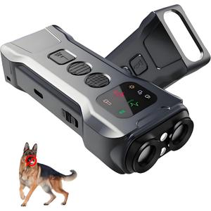 2025 Rechargeable Dog Bark Deterrent Devices & Barks no More Dog Training Device with Hd Display, 2-Headed Ultrasonic, Just Press-Without Hurting Your Pet