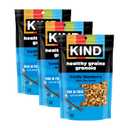 KIND Healthy Grains, Vanilla Blueberry Granola with Flax Seeds, Healthy Snacks, Gluten Free, 100% Whole Grains, 5g Protein, 11oz, 3 Count