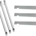 67489 Grill Burner and 66795 Flavorizer Bars for Weber Genesis II 300 /LX 300 Series Grills, Genesis II E-310 E-315 S-335 Grill Parts Replacement for Weber 66032 67490 67491