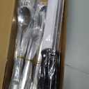 Hiware 24-Piece Silverware Set with Steak Knives, Stainless Steel Flatware Cutlery, Mirror Polished Flatware Serving Utensils Set for 4, Includes Forks Spoons Knives Silverware, Dishwasher Safe