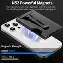 Magnetic Phone Wallet with Apple MagSafe - Metal Card Holder with AirTag Holder, RFID Blocking & Money Clip Mag Safe Wallet for iPhone 16 15 14 13 12 Pro Max/Pro/Plus/Mini