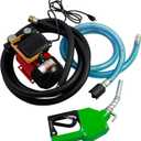 110V 16GPM Electric Fuel Transfer Pump Kit - Self-Priming Diesel/Kerosene/Bio Pump w/Hose & Nozzle, 550W Motor, 20-60L/Min (5.25-15.75 GPM)