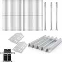 Grill Parts Kit for Weber Genesis 300 310 330 Genesis E330 E310 S310 S330 EP330 S320 E320 Grill Parts 17.5" Flavorizer Bars, Genesis 7528 Grates Heat Deflector Grill Parts Kit, 3Pcs 62752 Burner Tube