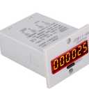 Electronic Counter,JDM11-6H No Voltage Counter 6 Digits Electronic LED Digital Display Counter Relay (AC/DC12V)