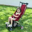 Beberoad Love R1 Auto-Folding Ultra Lightweight Travel Stroller for Airplane, Small Compact Strollers for Babies and Toddlers Aged 6-36 Months, Only 11.5 lbs, Can Combine into a Double Stroller, Red
