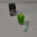 Glass Bottle Bristle Brush with Suction Cup Turtle Scrub Brush Upright Stays in Sink Bristle Scrub Cleaning Brushes for Glassware, Wine Glass, Bottles, etc. (Green)