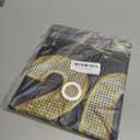 MEHOFOND Black Gold Happy New Year 2026 Door Cover, Large New Year Front Door Banner for 2026 NYE Party Decorations, Indoor Outdoor Black and Gold New Years Backdrop Hanging Sign