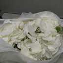 NUPTIO Flower Ball Arrangement Bouquet: 2 Pcs 11.8 inch Diameter White Rose Fake Flowers Balls for Wedding Centerpiece Decorations Artificial Flower Centerpieces for Tables