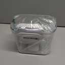OXO Steel POP Container Short Rectangle- 1.7 Qt for Brown Sugar, Dried Beans and More,Grey
