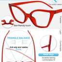 MARE AZZURO Blue Light Blocking Glasses for Women, Oversied Nerd Gaming Glasses for Computer