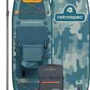 Retrospec June Inflatable Fishing Paddle Board 11’6” with Removable Seat – Puncture-Resistant Paddle Board for Fishing with Rod Holders, Non-Slip Deck Pad & Accessories, River Rock 
