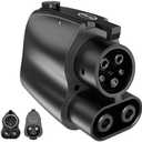 Otytkgo NACS to CCS Adapter, Tesla Supercharger Adapter 500A/1000V DC Fast Charging, Fit for V3/V4 Tesla Chargers, Compatible with Ford Rivian GM Nissan Volvo CCS1 EVs