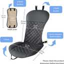 2pcs Car Seat Covers,Leather Water Proof Material No Slip Soft Car Seat Protector Side not Wrapped,for Car with Airbags,Seat Covers Universal for Most Automotive,Suvs,Vans,Trucks (Black)