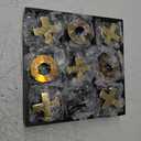 Classic Tic Tac Toe Game, Strategy and Fun Games for Kids, Tabletop Board Games, Party Favours for KidsGolden Tic-Tac-Toe Board Temperament Home Dcor,Gold