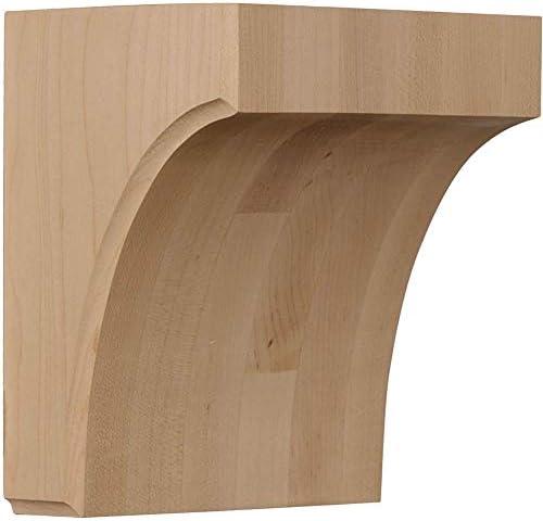 Ekena Millwork BKTW05X04X06CVMA Clarksville Wood Brackets, 5 1/4"W x 4"D x 6"H , Maple