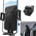 WAAPAK Car Phone Holder Mount 2015-2024 Ford Edge Auto Accessories Interior Decoration Smartphone Thick Case Cradles Navigation Bracket iPhone