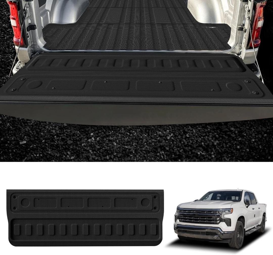 LASFIT Truck Tailgate Mat 2020-2026 for Chevrolet Chevy Silverado & GMC Sierra 2500HD/3500HD (Not Fit MultiPro Tailgate/Power Tailgate), All Weather TPE Tailgate Protector for Chevrolet Accessories