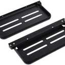 Urjumpea 2 Pack Foldable Floating Shelf Wall Mounted Folding Rack Heavy Duty Space Aluminum Towel Holder Black 90° Fold Up Phone Holder Shelf for Bathroom Laundry Room