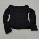 SUUKSESS Women Double Lined Fitted Basic T Shirts Crew Neck Long Sleeve Crop Top S