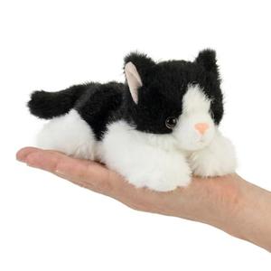 Jorkei Cute Black Cat Stuffed Animal Plush Toy - Weighted & Soft, Cute Small Plushie Gift for Kids, Girls, Boys, Adults. 8 inches