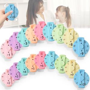 18 Pcs Math Fidget Spinners,,Fidget Toys for Kids Ages 3-12,Multiplication Fidget Toy for Kids Fidget Pop for Add, Subtract, Multiply & Divide Math Game,Math Games in Homeschool Classrooms