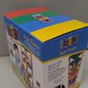 Strictly Briks Stackable Baseplates - Compatible with Lego, 6 x 6 in Baseplates for Buildling Blocks, Display Tower, Expand Vertical Builds, 12 Baseplates & 80 Stackers, Kids Easter Gift, Rainbow