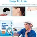 5 x 20PCS Motion Sickness Patches, Anti Nausea Sea Sickness Patch for Cruise, No Side Effects for Car and Boat Rides, Ships, Cruise and Airplane & Other Forms of Transport - for Adults and Kids (20PCS)