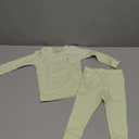 moimoln 6M-8Y Modal Cotton Solid Soft Breathable Baby Toddler Boys Girls Snug fit Pjs Long Sleeve Pajamas Set Sleepwear Daily (6-12 Months, Pale Green)