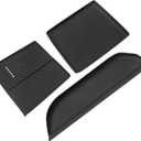 3PCS Center Console Organizer Compatible with Toyota RAV4 2026 Accessories,XSE GR Sport Hybrid Limited XLE Woodland,Silicone Wireless Charging Anti-Slip Pad,Co-Pilot Front Organizer Tray