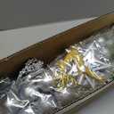 N&T NIETING 24 Inch Small Christmas Tree with Lights, Mini Flocked Christmas Tree Set, 2FT Table Top Artificial Christmas Trees with Ornaments, Little Xmas Tree for Holiday DIY Christmas Decoration