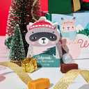 Thoughtfully Holiday Character Caramel Candy Gift Set  6 Mini Boxes  Polish Classic & Fudge Chocolate Caramels  Stocking Stuffers, Secret Santa, Teacher & Office Gifts