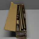 Lootkell 2 Pack Warm Gold Curtain Rods for Windows 48 to 84 Adjustable Length Heavy Duty 1" Diameter Brass Window Curtain Rod with Solid Metal Finials for Outdoor Farmhouse Bedroom Kitchen Living Room