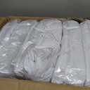 30 Pcs White Folding Chair Cover Washable Removable Universal Fitted Chair Cover Protector for Wedding Party Banquet Holidays Celebration Decoration Chair Covers