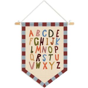 Toddler Room Decor, ABC Alphabet Posters Wall Pennants Banners, Educational Classroom Wall Hanging Flag for Kids Boys Girls Nursery Toddler Room Bedroom Playroom Preschool Decor