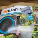 GARDENA Retractable Garden Hose Reel - 115 Feet - Auto Retract Hose Reel with 180 Swivel Wall Mount - Heavy Duty - Integrated Spray Nozzle - 18630