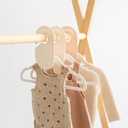 3 Sprouts Baby Closet Dividers Set of 8 - Toddler Clothes Organizer Hanger, Double-Sided Size Labels - Nursery Organization for Newborn Clothing, Infant, Boy & Girl - Neutral