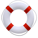 20 Inch / 50cm Pool Safety Life Preserver Throw Ring Buoy- Swim Foam Rings for Swimming Pool Wall