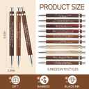 Kosiz 50 Pcs Teacher Pens Gifts Bulk Appreciation Inspirational Pens Bamboo Ballpoint Thank You Gifts for Teacher from Students Office Supplies Thanksgiving Christmas Party Favors(Multicolor)