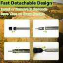 Hay Probe Sampler Electric Drill Compatible 26 Inch Stainless Steel Hay Core Sampler with Quick-Detach Design for Hay Bale Sampling (Not Include Electric Drill)