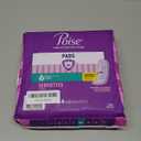 Poise Incontinence & Postpartum Pads for Bladder Leaks, 3 Drop Light Absorbency, Regular Length, 54 Count