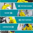 Hazmat Suit Disposable Coverall | Full Body Painters Suit in 7 Sizes with Multiple Specifications for Men & Women - Medium, Yellow, 1 (Yellow, M)