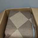 Lahome Checkered Easy Jute Indoor Outdoor Rug, 5x7 Area Rugs for Living Room Nature Large Dining Room Carpet, Washable Non Slip Indoor Outdoor Carpet for Home Office Bedroom Backyard Patio