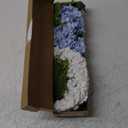 Real Touch Hydrangea Artificial Flowers, 2 Blue & 2 White Real Touch Flowers, 21" Faux Hydrangea Flowers, Fake Hydrangea Flowers for Outdoor Wedding Office Home Decor Table Centerpieces (Pack of 4)