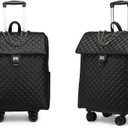 VH&GRED Leather Suitcase Travel luggage Net Red Trolley Suitcase Female Boarding Case Universal Wheel Light Luggage Fashion Travel Luggage (Carry-On 20-Inch-A)